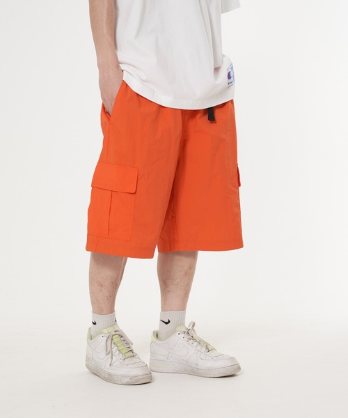 Champion(チャンピオン)の「【CHAMPION/チャンピオン】ナイロンリップストップイージーカーゴショーツ 撥水性 カーゴポケット ウェストベルト(カーゴパンツ・メンズ・チャコールグレー/ブラック/ベージュ/ネイビー/オレンジ/グリーン・MEDIUM/LARGE/X-LARGE)」の6枚目の写真