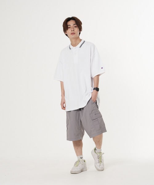 Champion(チャンピオン)の「【CHAMPION/チャンピオン】ナイロンリップストップイージーカーゴショーツ 撥水性 カーゴポケット ウェストベルト(カーゴパンツ・メンズ・チャコールグレー/ブラック/ベージュ/ネイビー/オレンジ/グリーン・MEDIUM/LARGE/X-LARGE)」の15枚目の写真