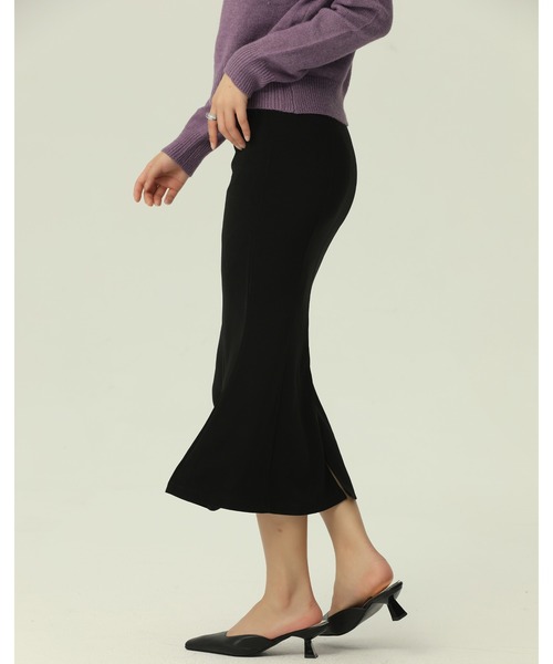 LAFFMO（ラフモ）の「ハイウエストマーメイドスカート（スカート・レディース・ブラック/ブラウン・M/L）」の16枚目の写真