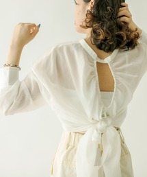 mystic | ストライプバックシャンシャツ(シャツ/ブラウス)