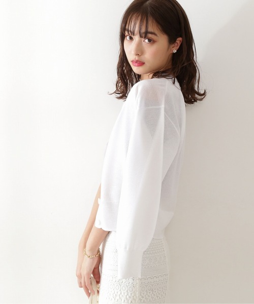 PROPORTION BODY DRESSING（プロポーションボディドレッシング）の「ＵＶシアーカーデ / 1212174402（カーディガン/ボレロ・レディース・ブラック/ホワイト・FREE）」の2枚目の写真