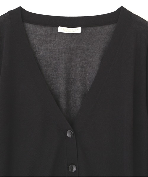 PROPORTION BODY DRESSING（プロポーションボディドレッシング）の「ＵＶシアーカーデ / 1212174402（カーディガン/ボレロ・レディース・ブラック/ホワイト・FREE）」の6枚目の写真