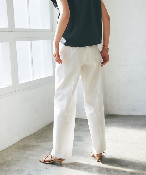 RIVE DROITE（リヴドロワ）の「ストレートベイカーパンツ（その他パンツ・レディース・カーキ/モカ/オフホワイト/ブラック・38/36）」の2枚目の写真