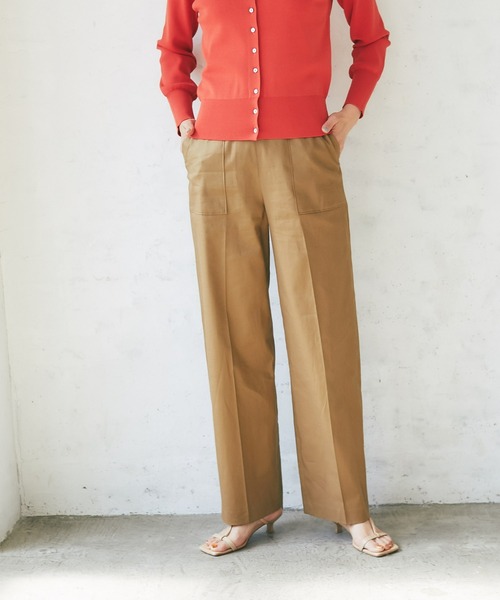 RIVE DROITE（リヴドロワ）の「ストレートベイカーパンツ（その他パンツ・レディース・カーキ/モカ/オフホワイト/ブラック・38/36）」の3枚目の写真