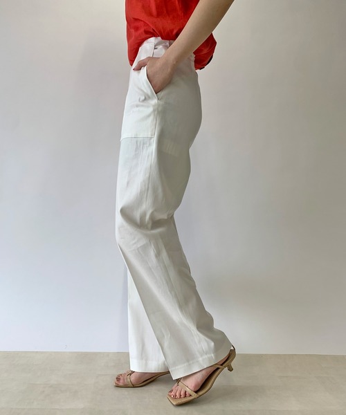 RIVE DROITE（リヴドロワ）の「ストレートベイカーパンツ（その他パンツ・レディース・カーキ/モカ/オフホワイト/ブラック・38/36）」の6枚目の写真