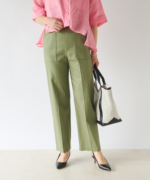 RIVE DROITE（リヴドロワ）の「ストレートベイカーパンツ（その他パンツ・レディース・カーキ/モカ/オフホワイト/ブラック・38/36）」の10枚目の写真