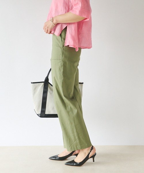 RIVE DROITE（リヴドロワ）の「ストレートベイカーパンツ（その他パンツ・レディース・カーキ/モカ/オフホワイト/ブラック・38/36）」の11枚目の写真