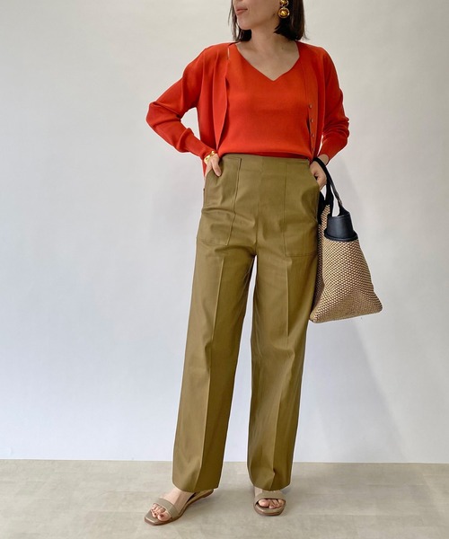 RIVE DROITE（リヴドロワ）の「ストレートベイカーパンツ（その他パンツ・レディース・カーキ/モカ/オフホワイト/ブラック・38/36）」の16枚目の写真