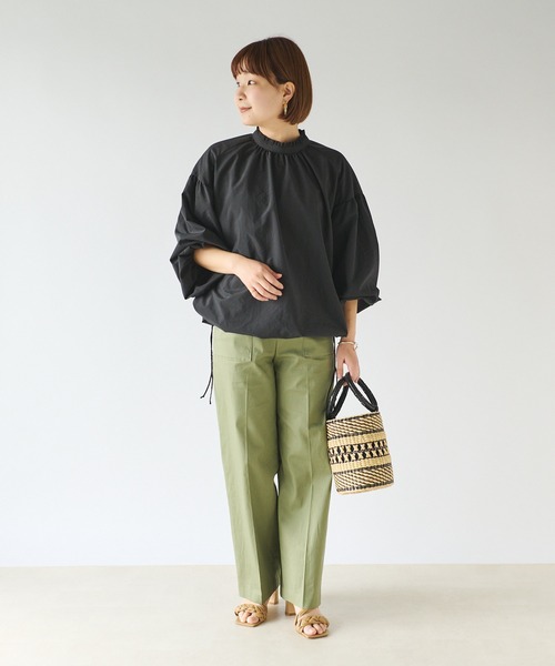 RIVE DROITE（リヴドロワ）の「ストレートベイカーパンツ（その他パンツ・レディース・カーキ/モカ/オフホワイト/ブラック・38/36）」の22枚目の写真