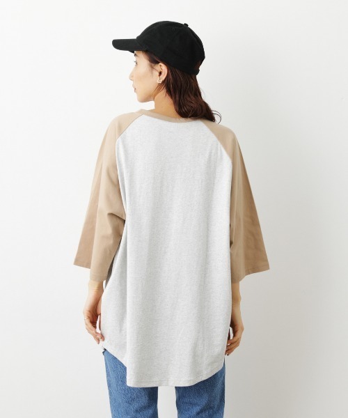 RODEO CROWNS WIDE BOWL(ロデオクラウンズワイドボウル)の「SHARE LOOSE RAGLAN 7Tシャツ(Tシャツ/カットソー・レディース・ベージュ系その他/グリーン系その他/ブルー系その他3・FREE)」の20枚目の写真