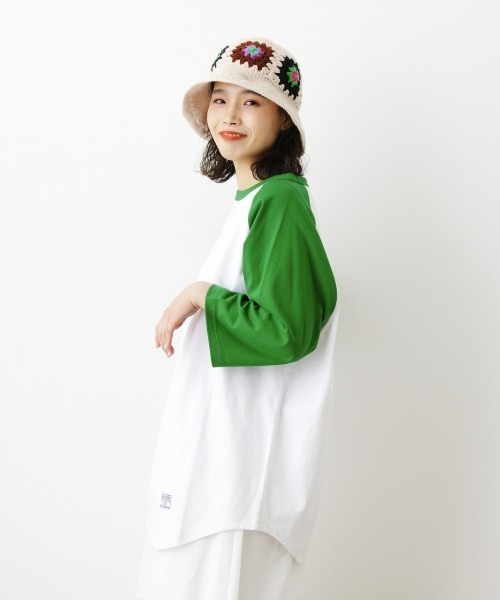 RODEO CROWNS WIDE BOWL(ロデオクラウンズワイドボウル)の「SHARE LOOSE RAGLAN 7Tシャツ(Tシャツ/カットソー・レディース・ベージュ系その他/グリーン系その他/ブルー系その他3・FREE)」の15枚目の写真