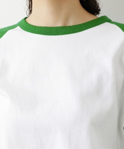 RODEO CROWNS WIDE BOWL(ロデオクラウンズワイドボウル)の「SHARE LOOSE RAGLAN 7Tシャツ(Tシャツ/カットソー・レディース・ベージュ系その他/グリーン系その他/ブルー系その他3・FREE)」の13枚目の写真