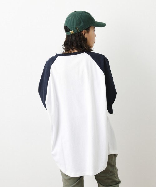RODEO CROWNS WIDE BOWL(ロデオクラウンズワイドボウル)の「SHARE LOOSE RAGLAN 7Tシャツ(Tシャツ/カットソー・レディース・ベージュ系その他/グリーン系その他/ブルー系その他3・FREE)」の6枚目の写真