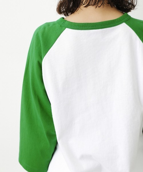 RODEO CROWNS WIDE BOWL(ロデオクラウンズワイドボウル)の「SHARE LOOSE RAGLAN 7Tシャツ(Tシャツ/カットソー・レディース・ベージュ系その他/グリーン系その他/ブルー系その他3・FREE)」の11枚目の写真