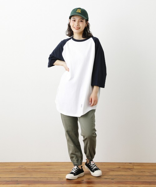 RODEO CROWNS WIDE BOWL(ロデオクラウンズワイドボウル)の「SHARE LOOSE RAGLAN 7Tシャツ(Tシャツ/カットソー・レディース・ベージュ系その他/グリーン系その他/ブルー系その他3・FREE)」の8枚目の写真