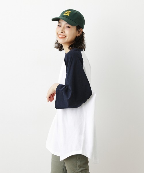 RODEO CROWNS WIDE BOWL(ロデオクラウンズワイドボウル)の「SHARE LOOSE RAGLAN 7Tシャツ(Tシャツ/カットソー・レディース・ベージュ系その他/グリーン系その他/ブルー系その他3・FREE)」の7枚目の写真