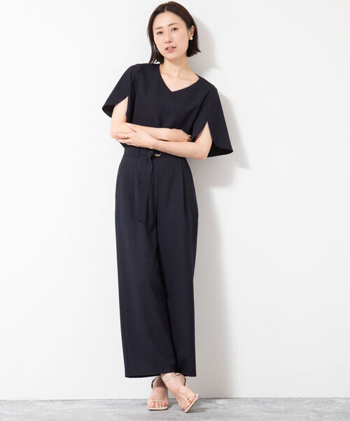 NOLLEY’S Sophi（ノーリーズソフィ）の「麻調チューリップスリーブブラウス（シャツ/ブラウス・レディース・チャコールグレー/ベージュ/パープル/ネイビー/ライトグリーン/カーキ/ピンク・36/38）」の8枚目の写真