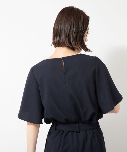 NOLLEY’S Sophi（ノーリーズソフィ）の「麻調チューリップスリーブブラウス（シャツ/ブラウス・レディース・チャコールグレー/ベージュ/パープル/ネイビー/ライトグリーン/カーキ/ピンク・36/38）」の12枚目の写真