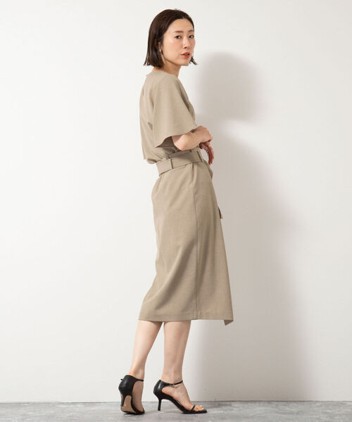 NOLLEY’S Sophi（ノーリーズソフィ）の「麻調チューリップスリーブブラウス（シャツ/ブラウス・レディース・チャコールグレー/ベージュ/パープル/ネイビー/ライトグリーン/カーキ/ピンク・36/38）」の17枚目の写真