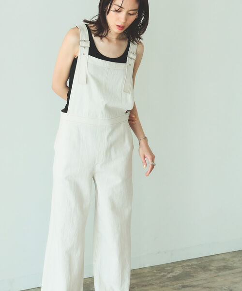 B:MING by BEAMS(ビーミングバイビームス)の「B:MING by BEAMS / 麻混 オールインワン 22SS(つなぎ/オールインワン・レディース・アイボリー/オリーブ・SMALL/MEDIUM)」の13枚目の写真