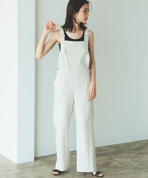 B:MING by BEAMS(ビーミングバイビームス)の「B:MING by BEAMS / 麻混 オールインワン 22SS(つなぎ/オールインワン・レディース・アイボリー/オリーブ・SMALL/MEDIUM)」の10枚目の写真