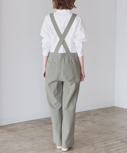 B:MING by BEAMS(ビーミングバイビームス)の「B:MING by BEAMS / 麻混 オールインワン 22SS(つなぎ/オールインワン・レディース・アイボリー/オリーブ・SMALL/MEDIUM)」の5枚目の写真