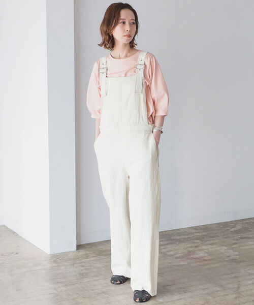 B:MING by BEAMS(ビーミングバイビームス)の「B:MING by BEAMS / 麻混 オールインワン 22SS(つなぎ/オールインワン・レディース・アイボリー/オリーブ・SMALL/MEDIUM)」の18枚目の写真