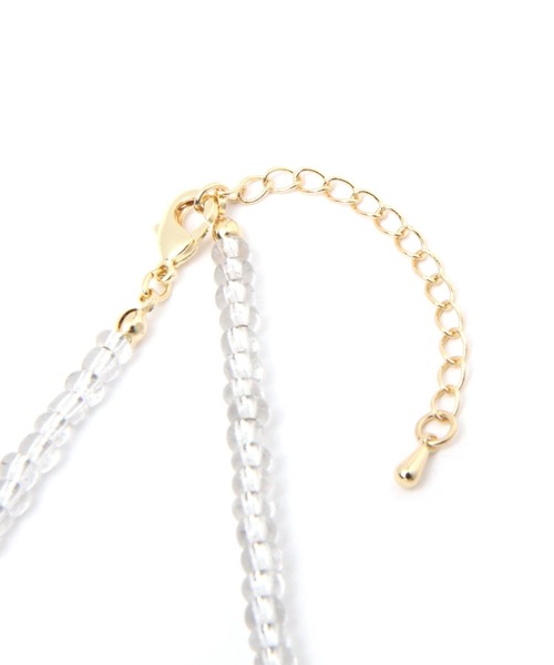 GLOBAL WORK（グローバルワーク）の「ガラスハートネックレス/275978（ネックレス・レディース・ブラウン系その他6/ライトグリーン/ホワイト/ブラウン・FREE）」の9枚目の写真