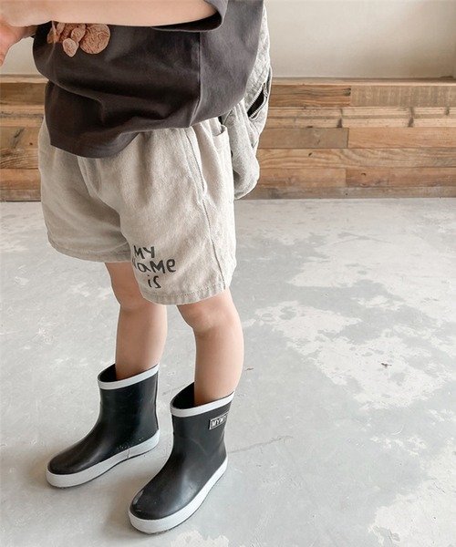 aimoha(アイモハ)の「aimoha-KIDS- 子供服 英字プリント入りハーフパンツ(その他パンツ・キッズ・ベージュ/ネイビー・90/100/110/120/80/130)」の20枚目の写真