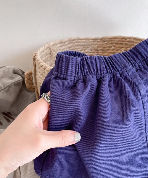 aimoha(アイモハ)の「aimoha-KIDS- 子供服 英字プリント入りハーフパンツ(その他パンツ・キッズ・ベージュ/ネイビー・90/100/110/120/80/130)」の22枚目の写真