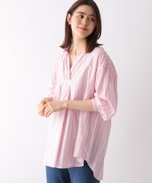 LEPSIM | キュプラコンストライプブラウス　262584(シャツ/ブラウス)