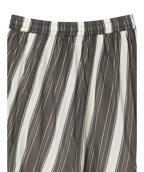 earth music&ecology（アースミュージックアンドエコロジー）の「マルチストライプフレアスカート（スカート・レディース・チャコールグレー/サックスブルー/アイボリー・FREE）」の20枚目の写真