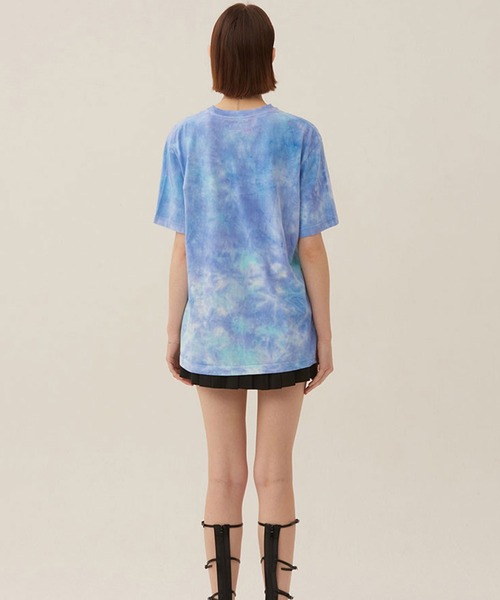 KIRSH(キルシー)の「KIRSH BIG CHERRY DYEING SHORT SLEEVE T-SHIRT LS キルシー ビッグチェリー タイダイTシャツ(Tシャツ/カットソー・レディース・ブルー/オレンジ・ONE SIZE)」の5枚目の写真