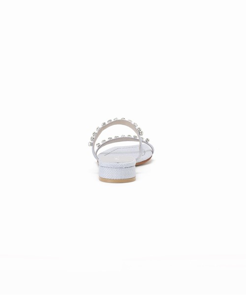 美品　ルタロン　ビジューストラップサンダル　フラットサンダル LE TALON（ルタロン）の「2.5cmビジューストラップサンダル