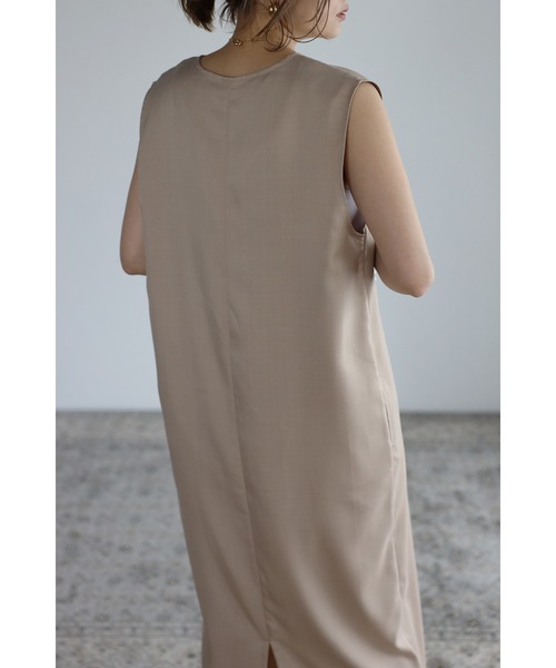 Bonjour Sagan（ボンジュールサガン）の「Vネックジャンパースカート（ジャンパースカート・レディース・クリーム/ベージュ・FREE）」の19枚目の写真