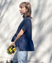 KOBE LETTUCE | ペプラムフレアドッキングTシャツ(Tシャツ/カットソー)