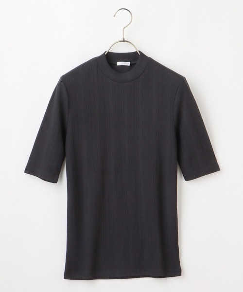 Honeys（ハニーズ）の「半袖ハイネックＴシャツ（Tシャツ/カットソー・レディース・モカ/ネイビー/ブラック/グリーン/ベージュ・L/M/S）」の17枚目の写真