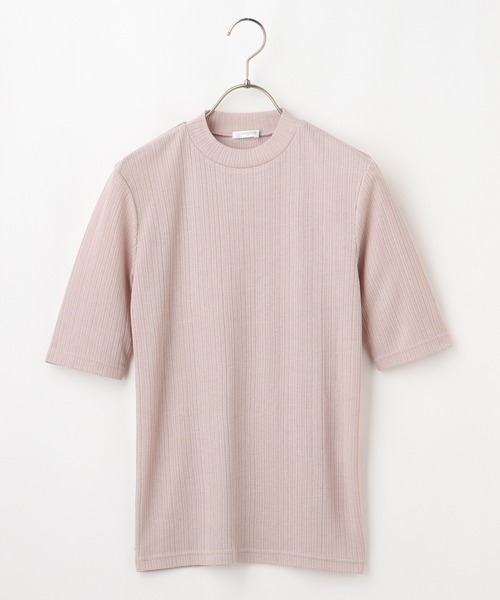 Honeys（ハニーズ）の「半袖ハイネックＴシャツ（Tシャツ/カットソー・レディース・モカ/ネイビー/ブラック/グリーン/ベージュ・L/M/S）」の8枚目の写真