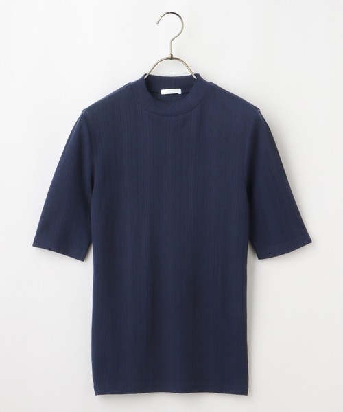 Honeys（ハニーズ）の「半袖ハイネックＴシャツ（Tシャツ/カットソー・レディース・モカ/ネイビー/ブラック/グリーン/ベージュ・L/M/S）」の20枚目の写真