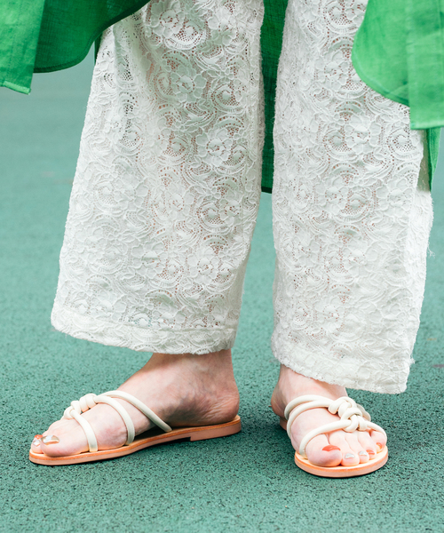 SOL SANA(ソルサナ)の「【SOL SANA/ソル サナ】Ginger Slide:サンダル(サンダル・レディース・アイボリー/キャメル・38/36/37)」の19枚目の写真