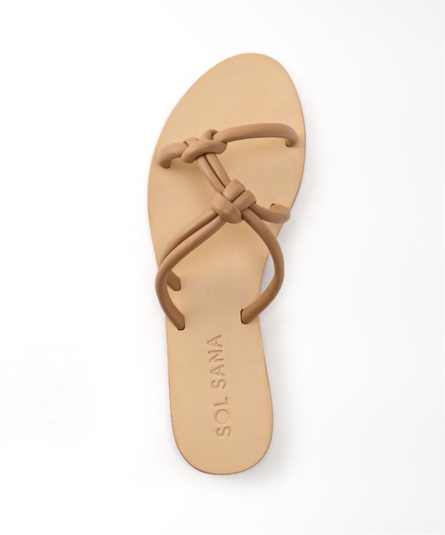 SOL SANA(ソルサナ)の「【SOL SANA/ソル サナ】Ginger Slide:サンダル(サンダル・レディース・アイボリー/キャメル・38/36/37)」の7枚目の写真