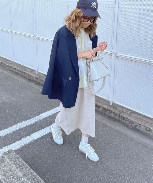 INTERPLAY（インタープレイ）の「【INTERPLAY x AYA】マルチストライプシャツ（シャツ/ブラウス・レディース・ブルー/オレンジ/イエロー・FREE）」の18枚目の写真