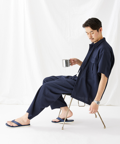 JOURNAL STANDARD（ジャーナルスタンダード）の「エステル パナマ サファリパンツ（その他パンツ・メンズ・ネイビー/グリーン/ブラック系その他・MEDIUM/LARGE）」の10枚目の写真