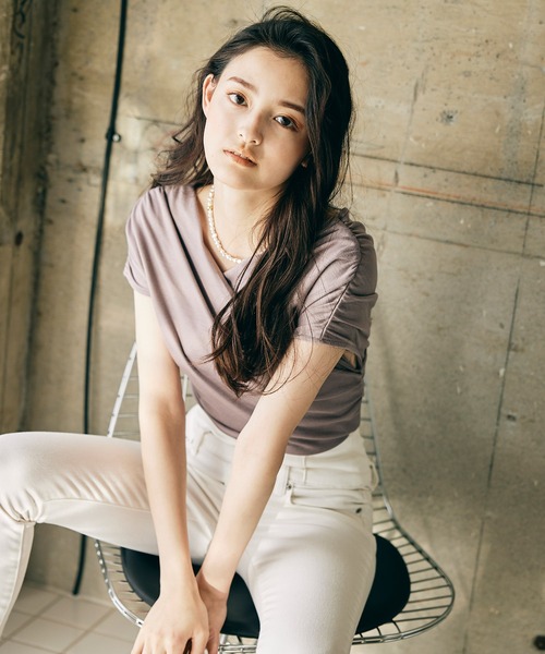  PARTY - 【新品未使用！】ロイヤルパーティー カシュクールドレープカットトップス ブラック ロイヤルパーティー ROYAL PARTY カシュクールドレープカット