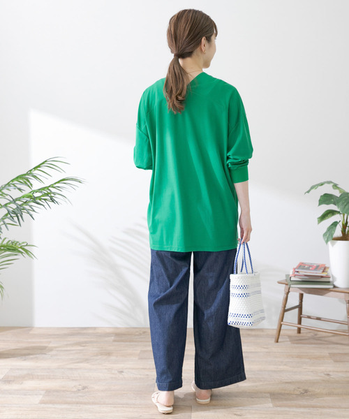 URBAN RESEARCH Sonny Label（アーバンリサーチサニーレーベル）の「接触冷感カノコカーディガン（Tシャツ/カットソー・レディース・チャコールグレー/カーキ/グリーン・FREE）」の17枚目の写真