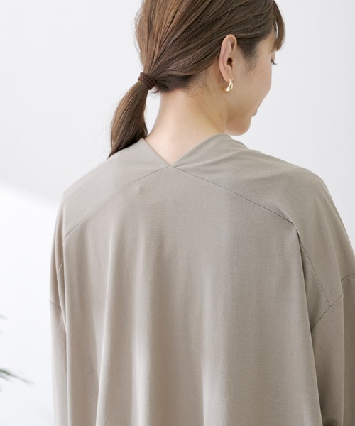 URBAN RESEARCH Sonny Label（アーバンリサーチサニーレーベル）の「接触冷感カノコカーディガン（Tシャツ/カットソー・レディース・チャコールグレー/カーキ/グリーン・FREE）」の21枚目の写真