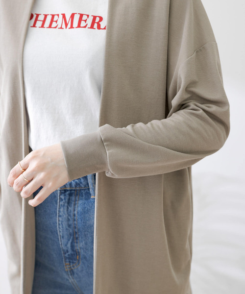 URBAN RESEARCH Sonny Label（アーバンリサーチサニーレーベル）の「接触冷感カノコカーディガン（Tシャツ/カットソー・レディース・チャコールグレー/カーキ/グリーン・FREE）」の22枚目の写真