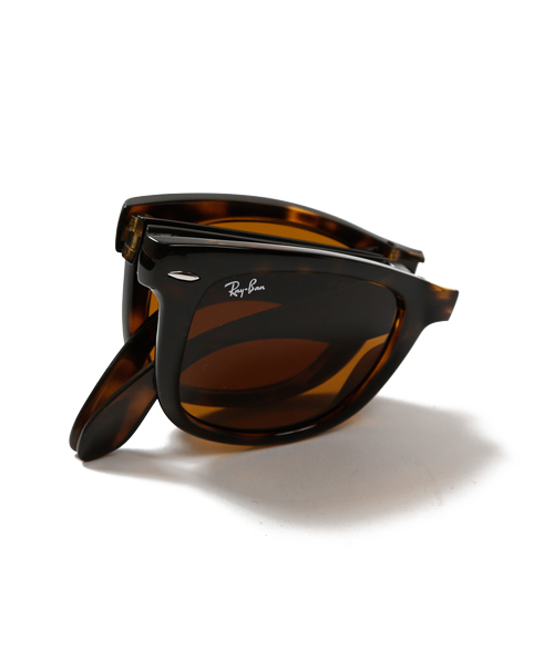 Ray-Ban(レイバン)の「Ray-Ban / WAYFARER FOLDING CLASSIC(サングラス・メンズ・ブラック系その他/ブラック/ブラウン・ONE SIZE)」の1枚目の写真