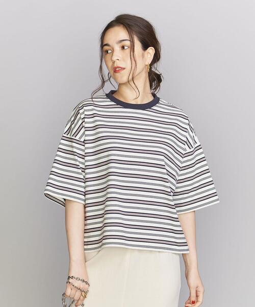 BEAUTY&YOUTH UNITED ARROWS（ビューティーアンドユースユナイテッドアローズ）の「【WEB限定】ピマコットン ワイド Tシャツ（Tシャツ/カットソー・レディース・ブラック/オフホワイト/その他1/その他2・FREE）」の8枚目の写真