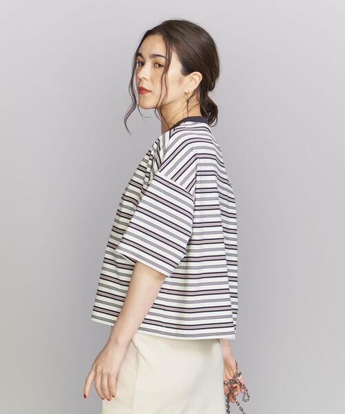 BEAUTY&YOUTH UNITED ARROWS（ビューティーアンドユースユナイテッドアローズ）の「【WEB限定】ピマコットン ワイド Tシャツ（Tシャツ/カットソー・レディース・ブラック/オフホワイト/その他1/その他2・FREE）」の9枚目の写真